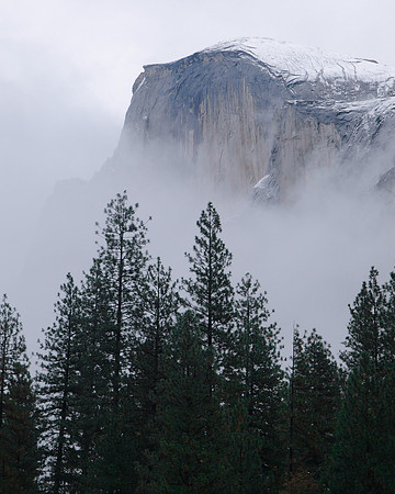 Half Dome in Mist